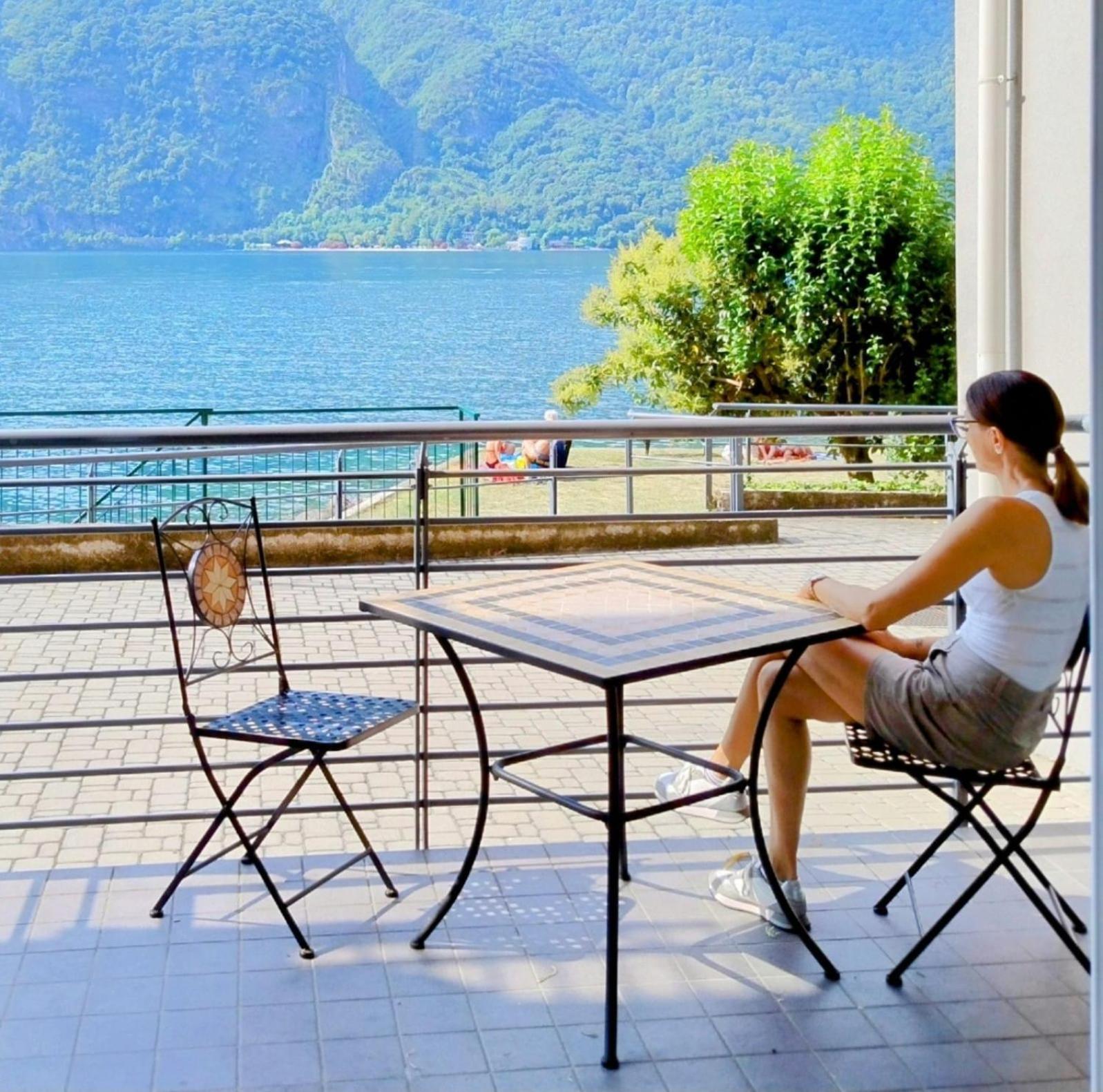 Lake Como Casa La Rosa Abbadia Lariana Exterior photo